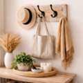 USD 13,  White Wash Wall Hook | Mango Wood | Wooden Hook For Décor