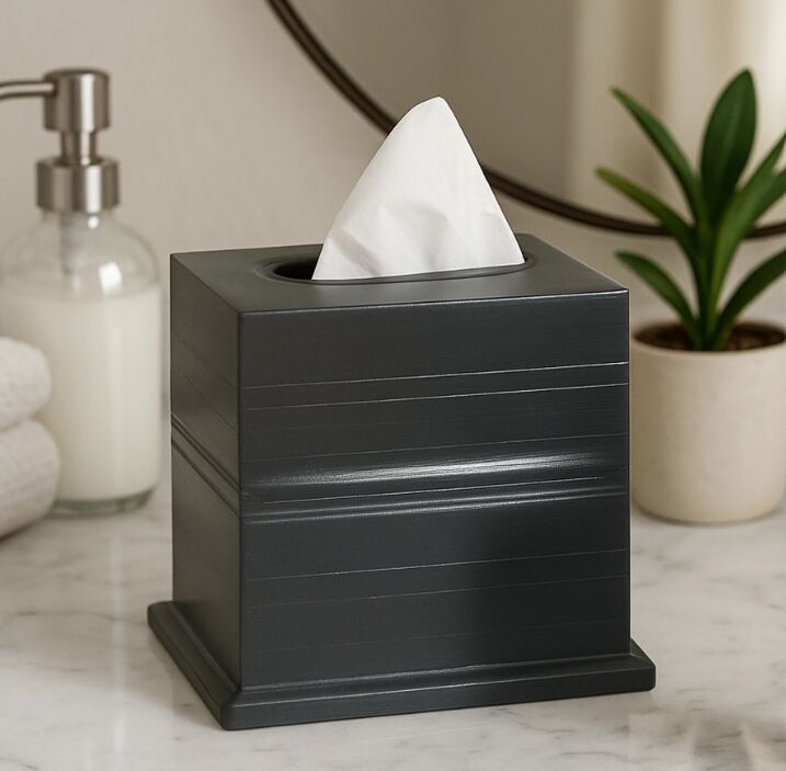 New York, Household Items, USD 26,  Tissue Box | Stainless Steel Square Facial Tissue Box Holder | Oil Rubbed Bronze Finish