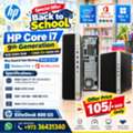 BHD 105,  HP Intel Core I7 9th Generation Computer 8GB RAM 128GB SSD + 500GB HDD Very Fast Working