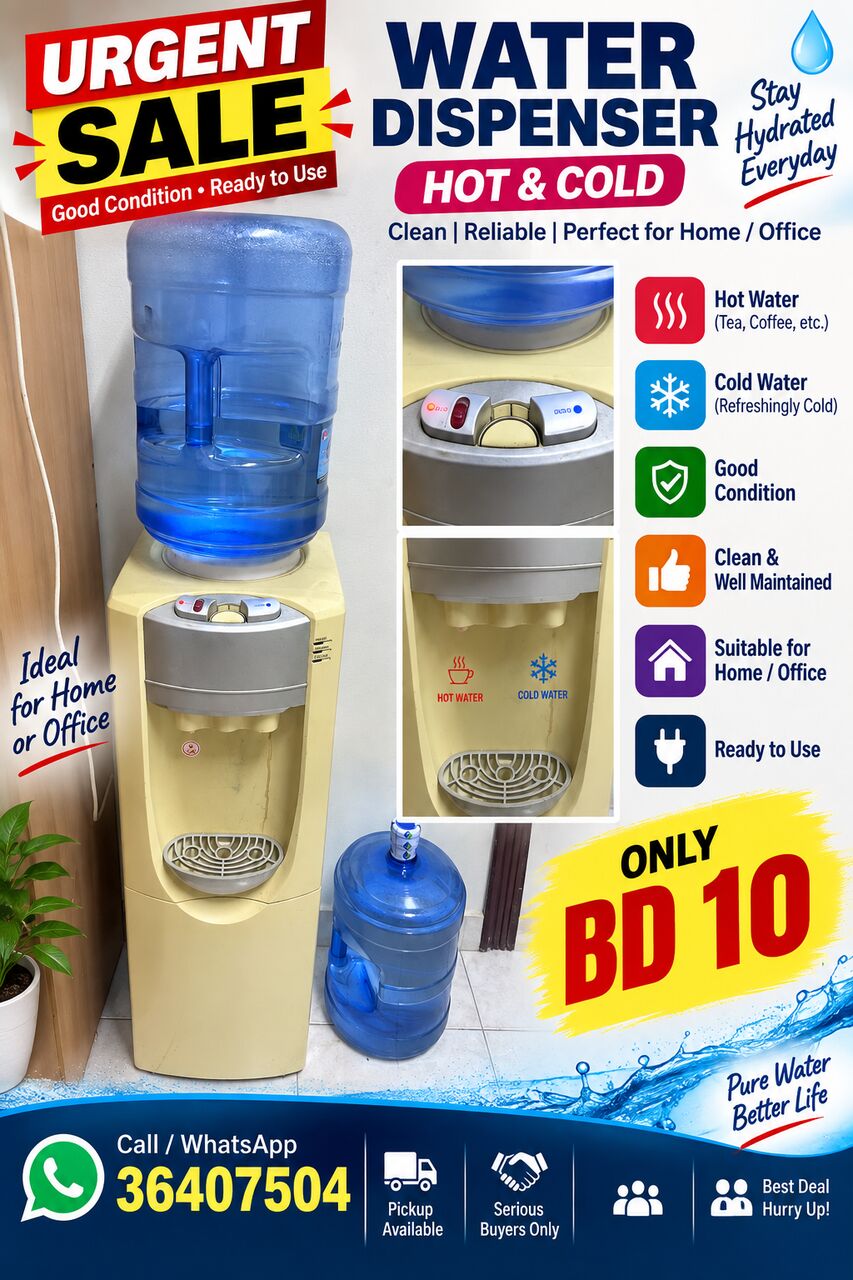 Hidd, Appliances, BHD 165,  Washing Machine, Refrigerator, Water Dispenser, LED TV