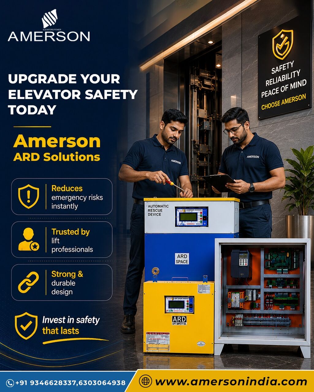 Gurugram, Industrial Machinery, Reliable Elevator ARD System In Gurugram By Amerson
