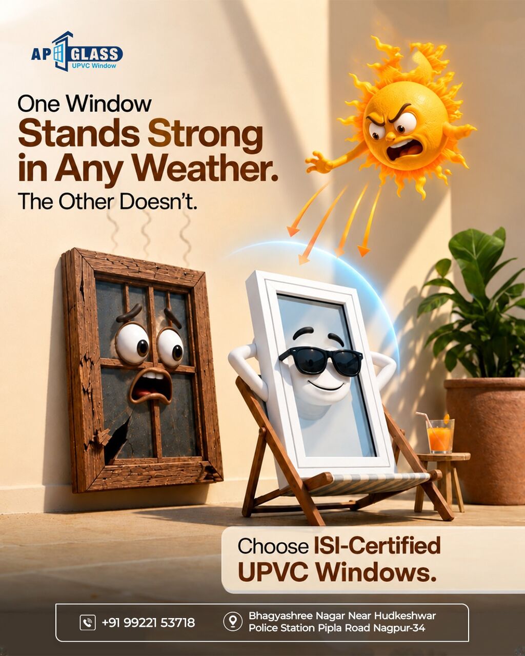 Nagpur, Construction, UPVC Sliding Windows For Stylish Modern Spaces