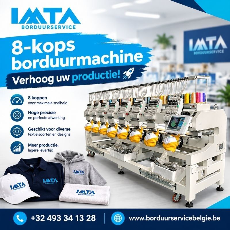 Antwerp, Clothing & Accessories, 8-kops Borduurmachine &mdash; Verhoog Uw Productie!