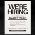 WE ARE HIRING FOR EXPERIENCED MASTER TAILOR