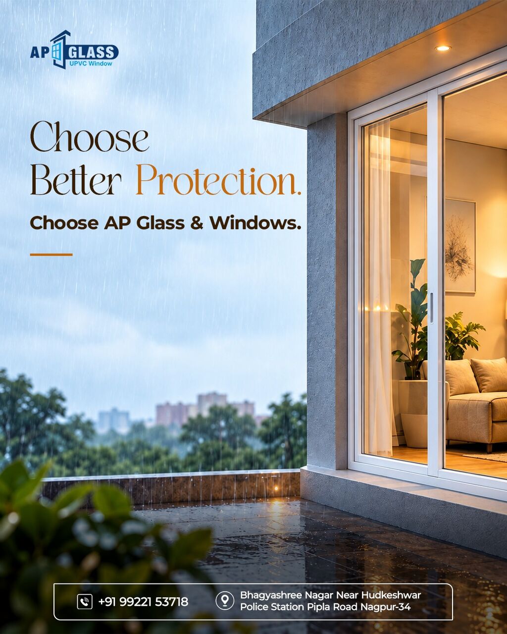Nagpur, Construction, UPVC Sliding Doors For Modern Residential Spaces