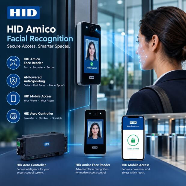 Dubai, Computer, HID Amico Facial Recognition: Secure, Touchless Access Control For UAE Businesses
