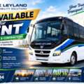 🚌 ASHOK LEYLAND 71-SEATER LONG BUS AVAILABLE FOR RENT 🚌