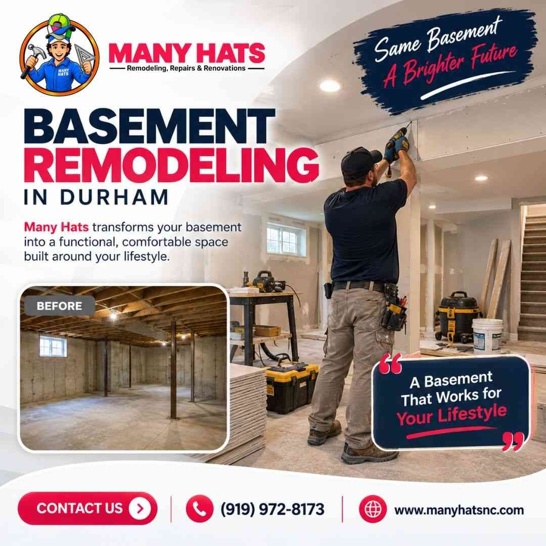 New York, Construction, Basement Remodeling In Durham | Manyhats
