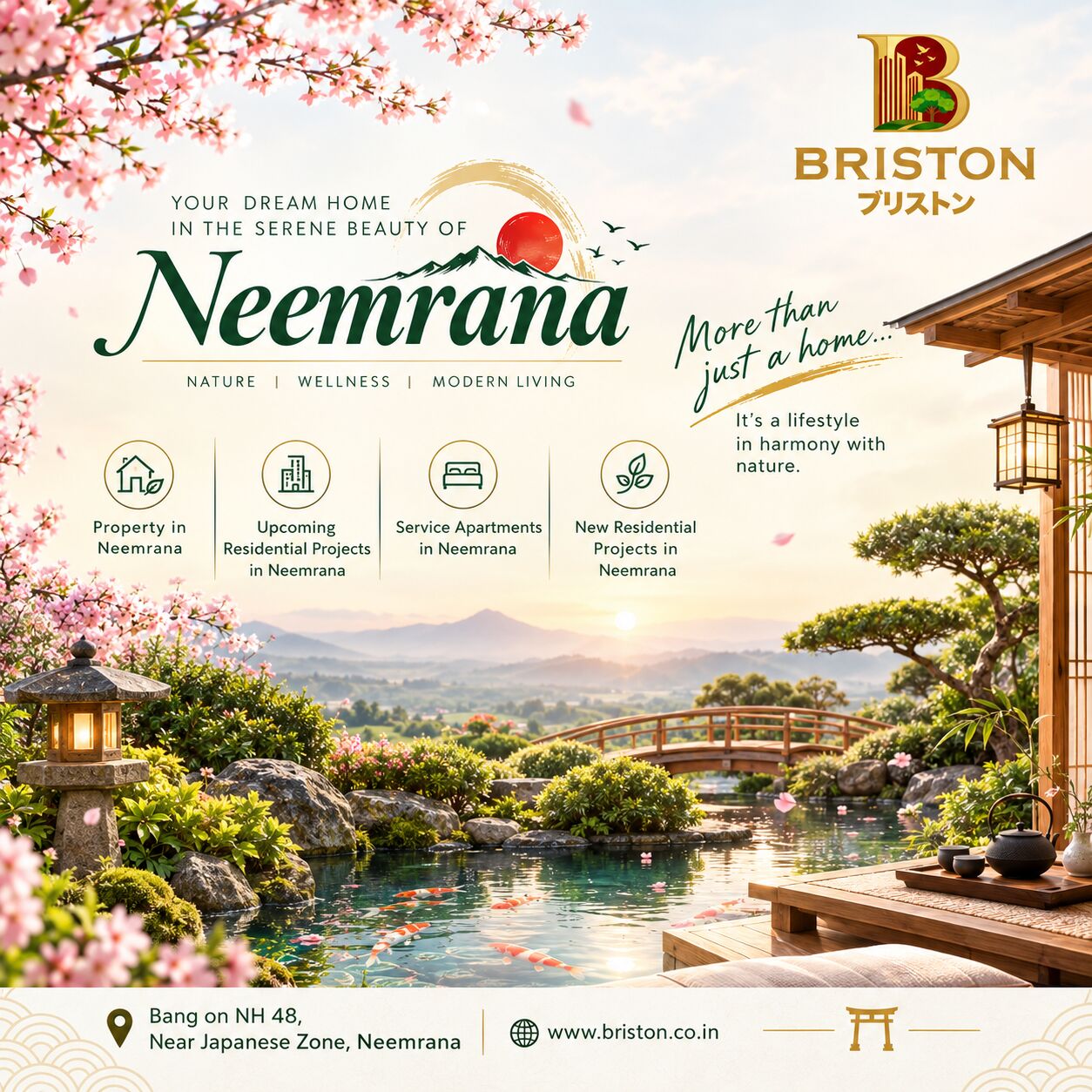 Jaipur, Real Estate For Sale, Briston Mirai Hills &ndash; Premium Property In Neemrana On NH48