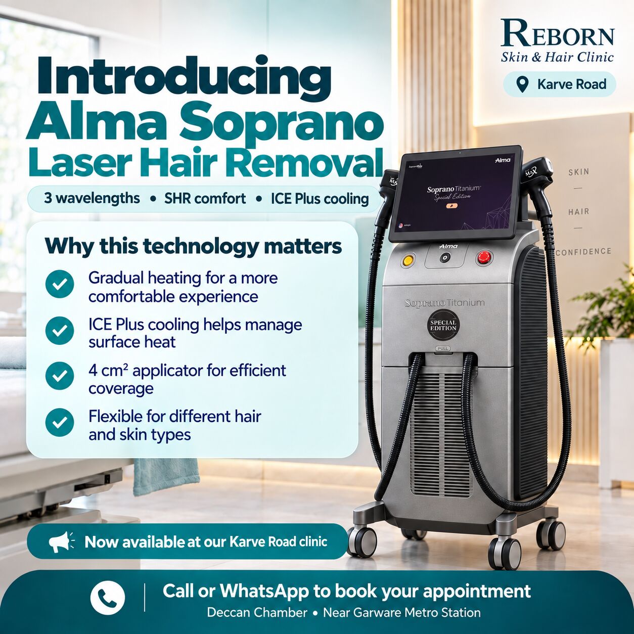 Pune, Health, Alma Soprano Titanium Laser Hair Removal In Karve Road, Pune