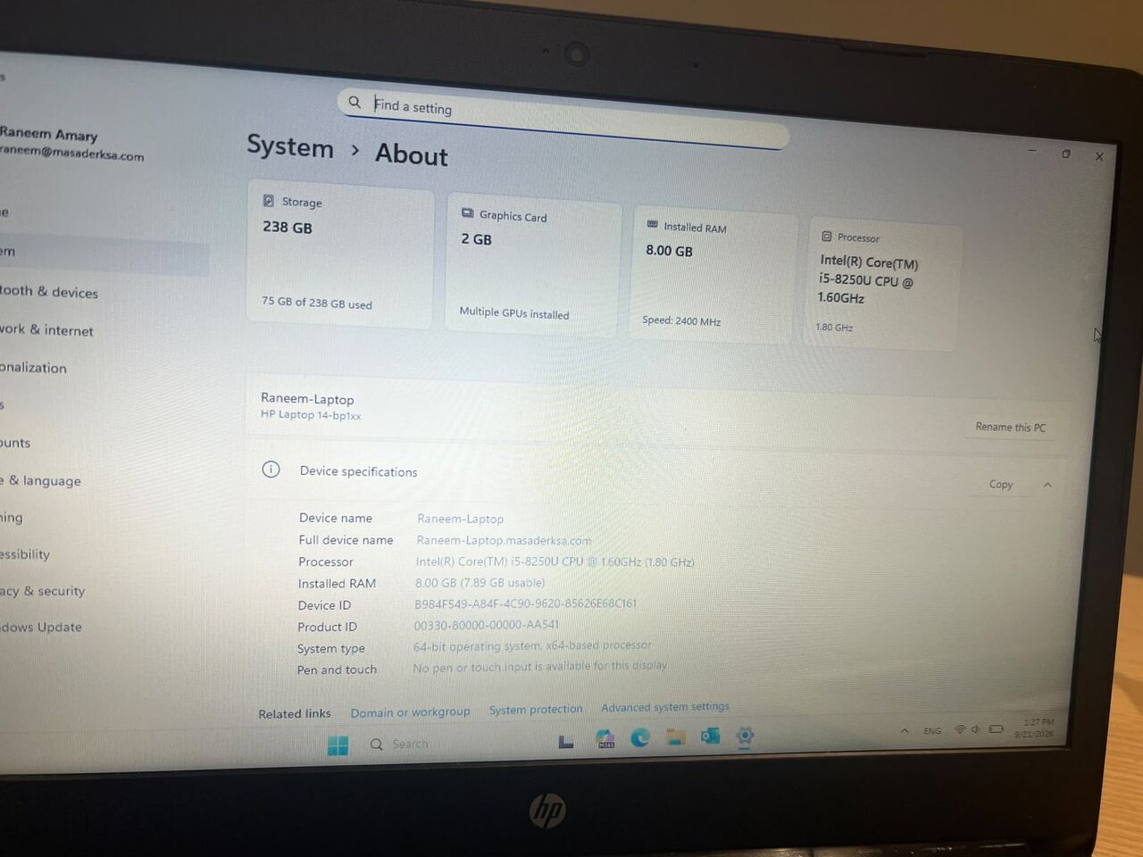 Riyadh, Computers, SAR 800,  HP LAPTOP Core I5