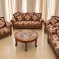 BHD 110,  SALE Sofa Set - 7 Seater (3 Seater, 2 Seater And 2 Single Seater) With Marble Teapoy