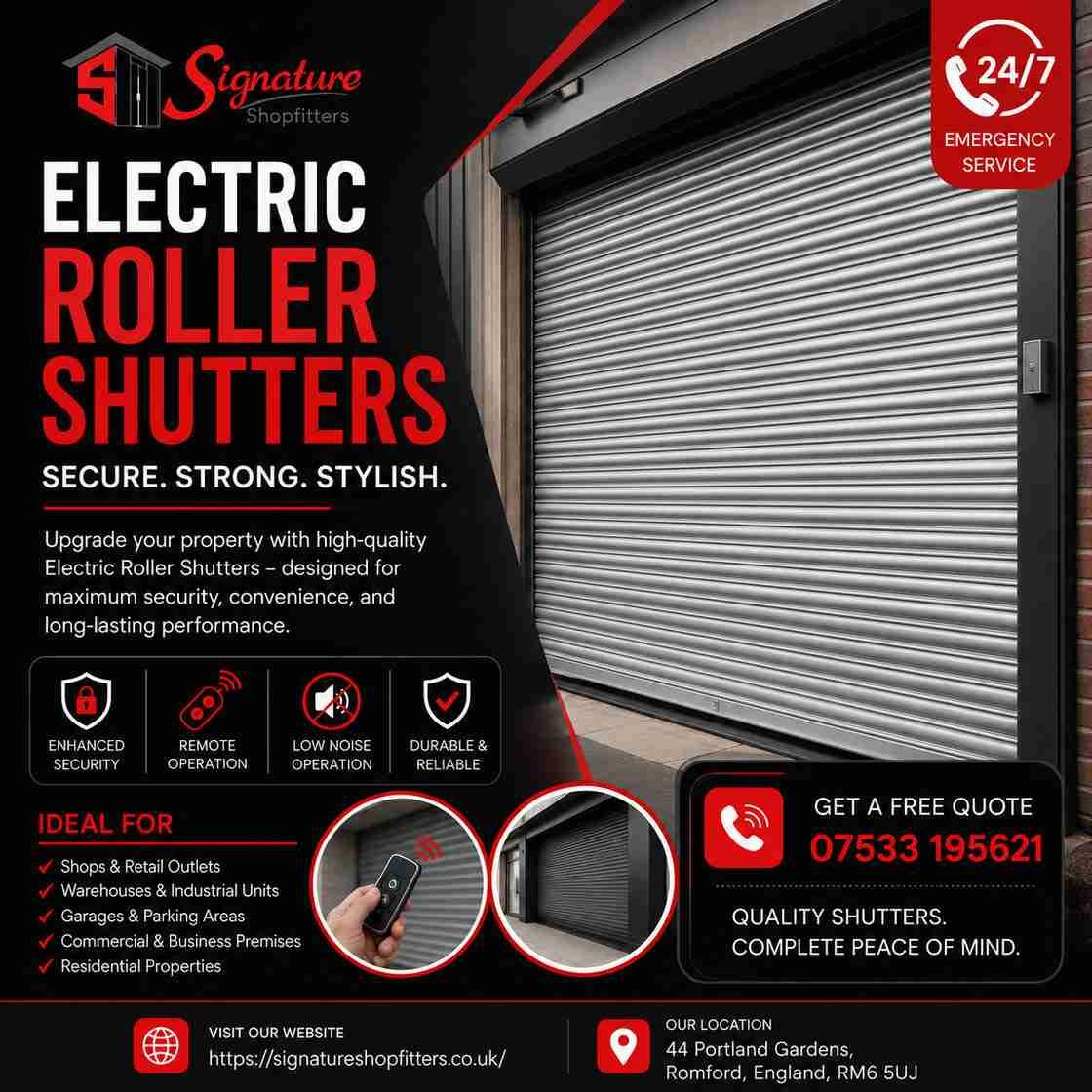 London, Business, Electric Roller Shutter