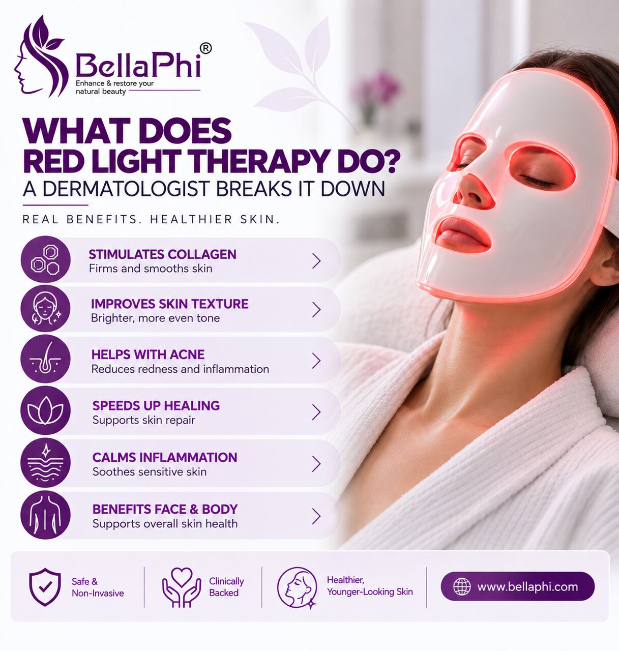 Dubai, Health, What Does Red Light Therapy Do | Benefits & Skin Care | BellaPhi