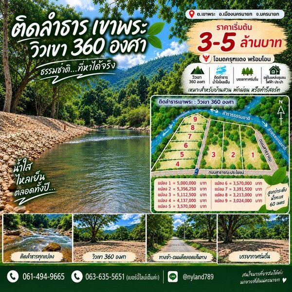 Bangkok, Real Estate For Sale, THB 3000000,  6 BR,  248 Sq. Feet,  ขายที่ติดลำธารน้ำใสไหลเย็น วิวเข