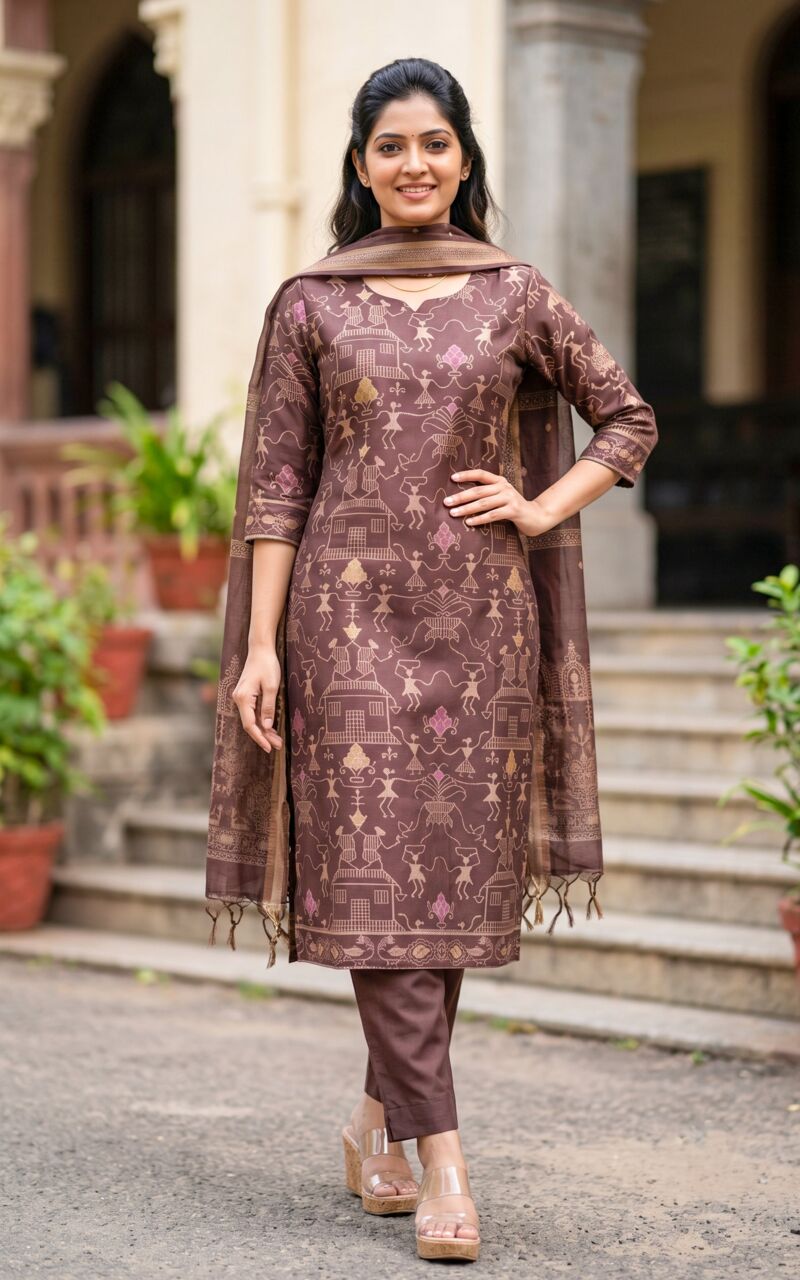 Mumbai, Clothing & Accessories, INR 2,  Farhana Cola Kurti And Pant With Dupatta For Navarathri