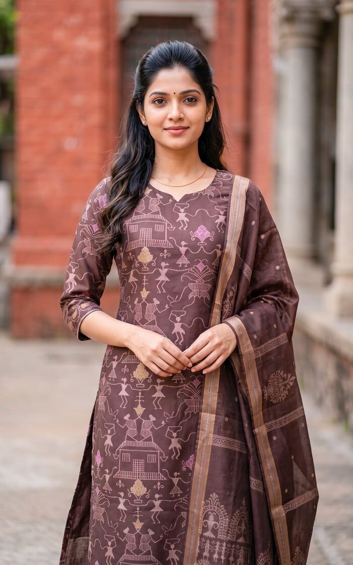 Mumbai, Clothing & Accessories, INR 2,  Farhana Cola Kurti And Pant With Dupatta For Navarathri