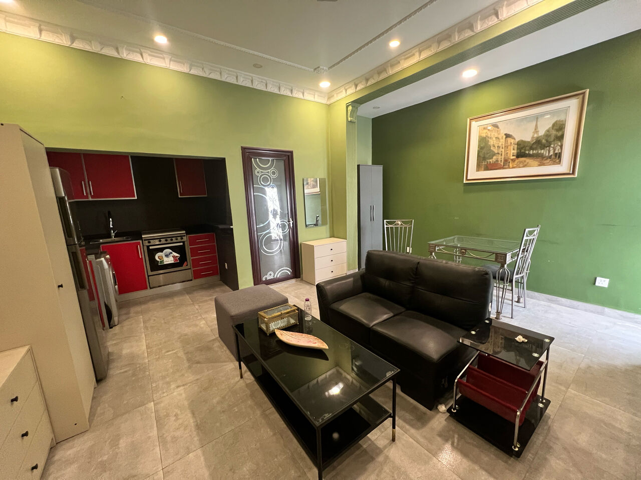 Manama, Apartments, Flats, Houses & Villas, BHD 185/year,  Furnished,  1 BR,  Furnished Studio In A Family Building In Adliya