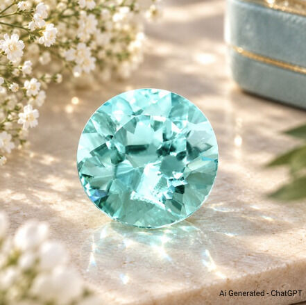 New York, Jewelry, USD 3,  Natural 0.82 Ct Round Paraiba Tourmaline