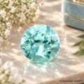 USD 3,  Natural 0.82 Ct Round Paraiba Tourmaline