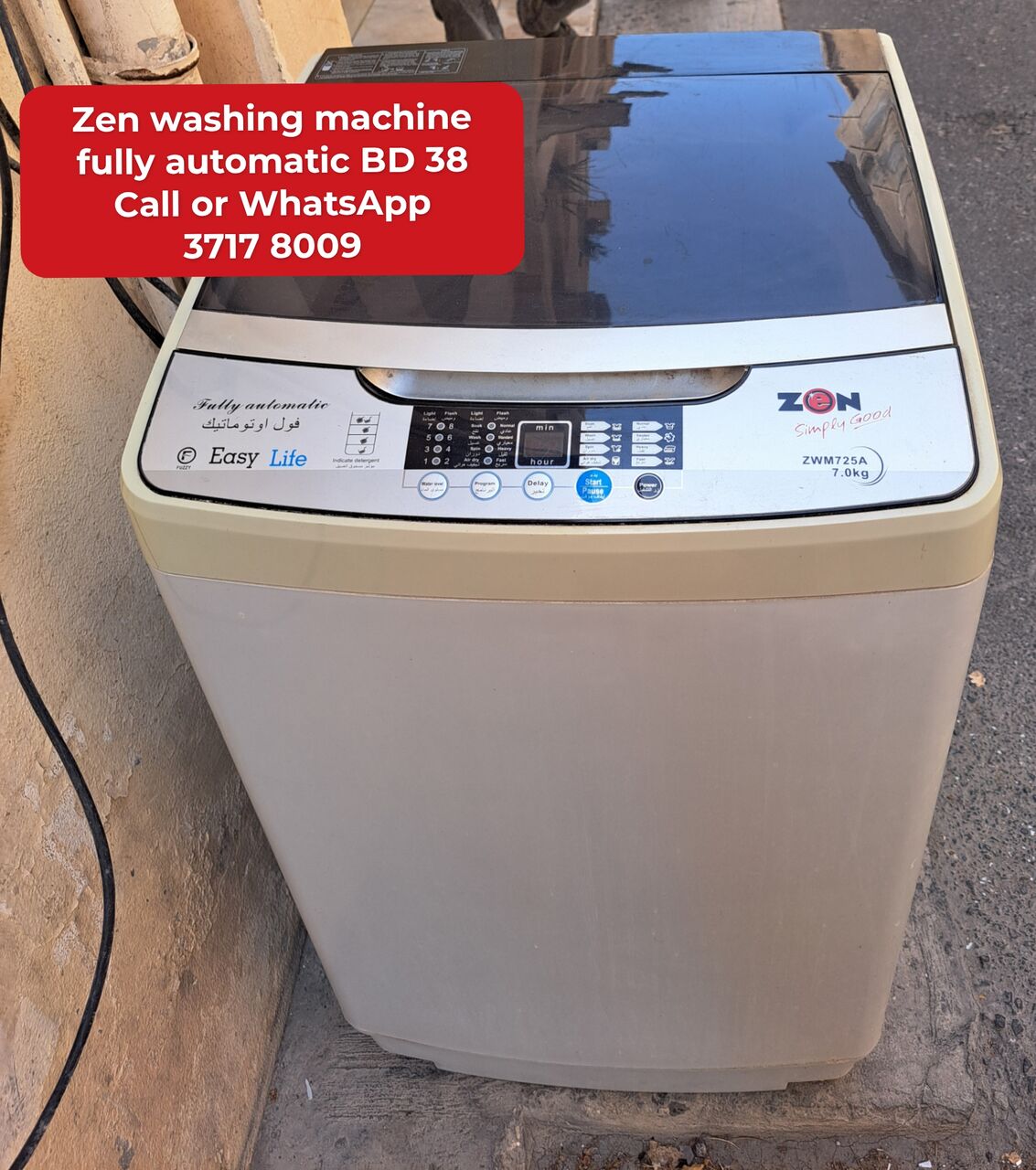 Manama, Appliances, BHD 38,  @@Zen Washing Machine In Good Condition For Sale With Delivery