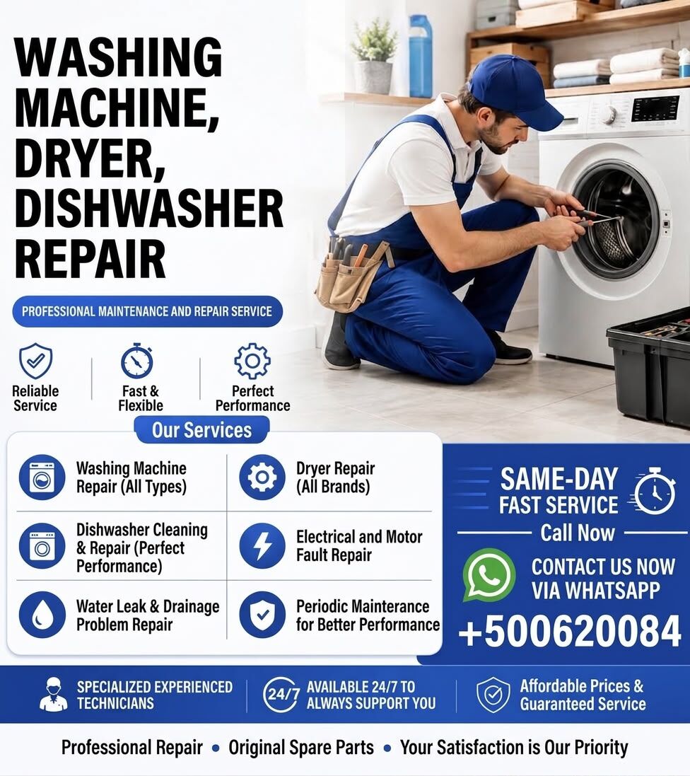 Riyadh, Appliance Repair, Washing Machine Repairing Center Riyadh