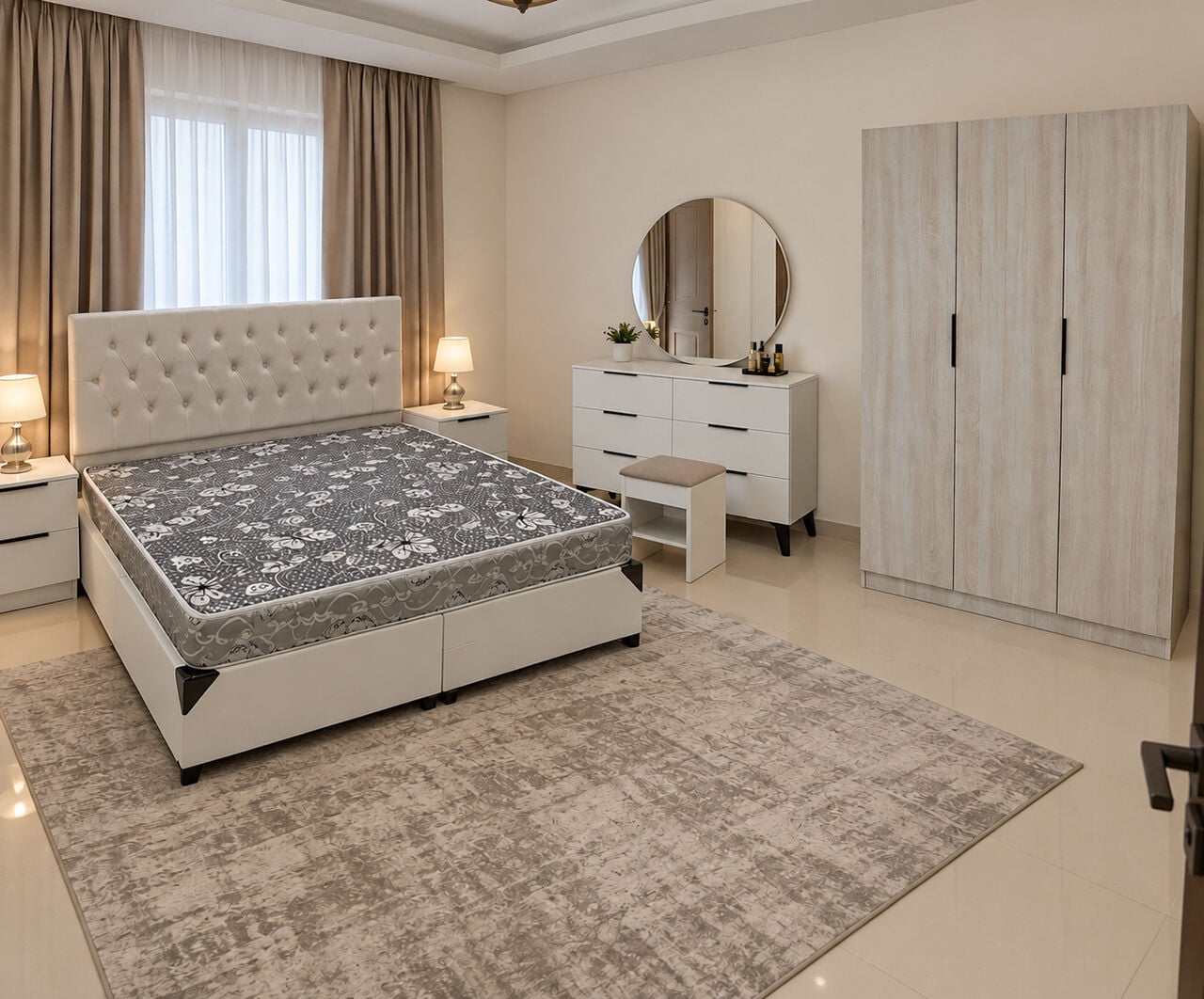 Jeddah, Furniture, SAR 5,  Modern Luxury Bedroom Set &ndash; Premium Quality & Elegant Design