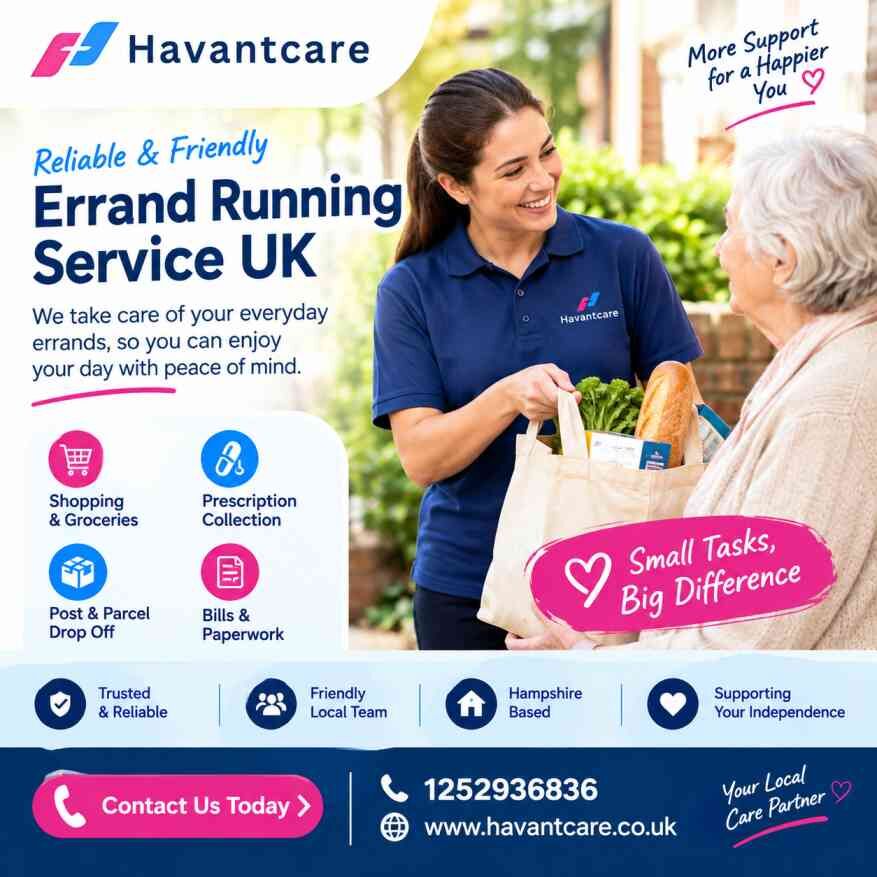 London, Health, Errand Running Service UK For Reliable Everyday Support | Havant Care Ltd