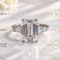 GBP 2450,  Luxury Emerald Cut Diamond: Classic Charm, Modern Style