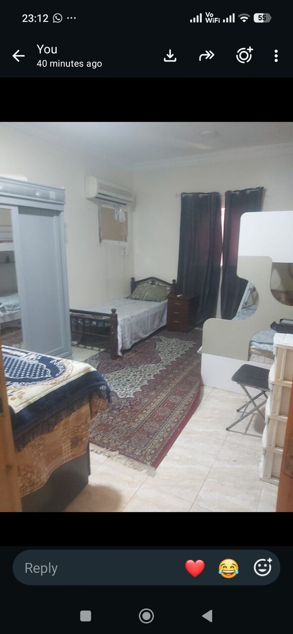 Jubail, Rooms for Rent, SAR 1500/month,  Furnished,  One Furnished Bed Room For Rent In 2BHK Flat Bachelor 0590163044