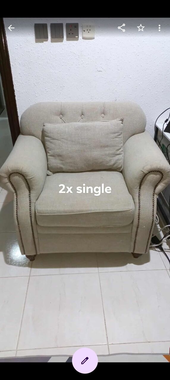 Hara, Furniture, SAR 500,  Modern Sofa Lounge Set - 3pcs