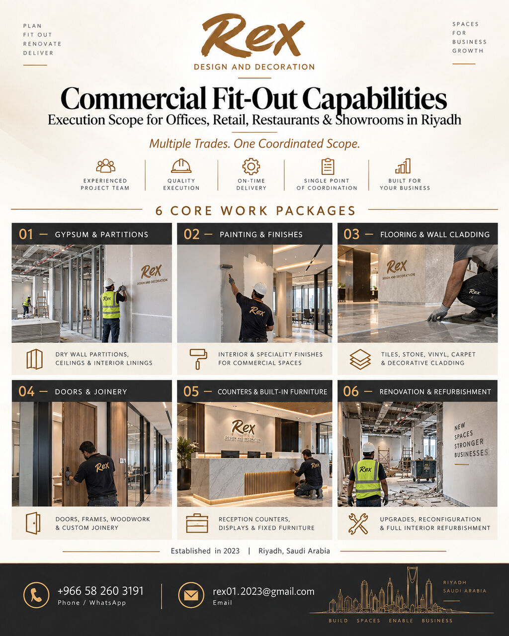 Riyadh, Interior Design, Commercial Fit-Out & Renovation Contractor In Riyadh