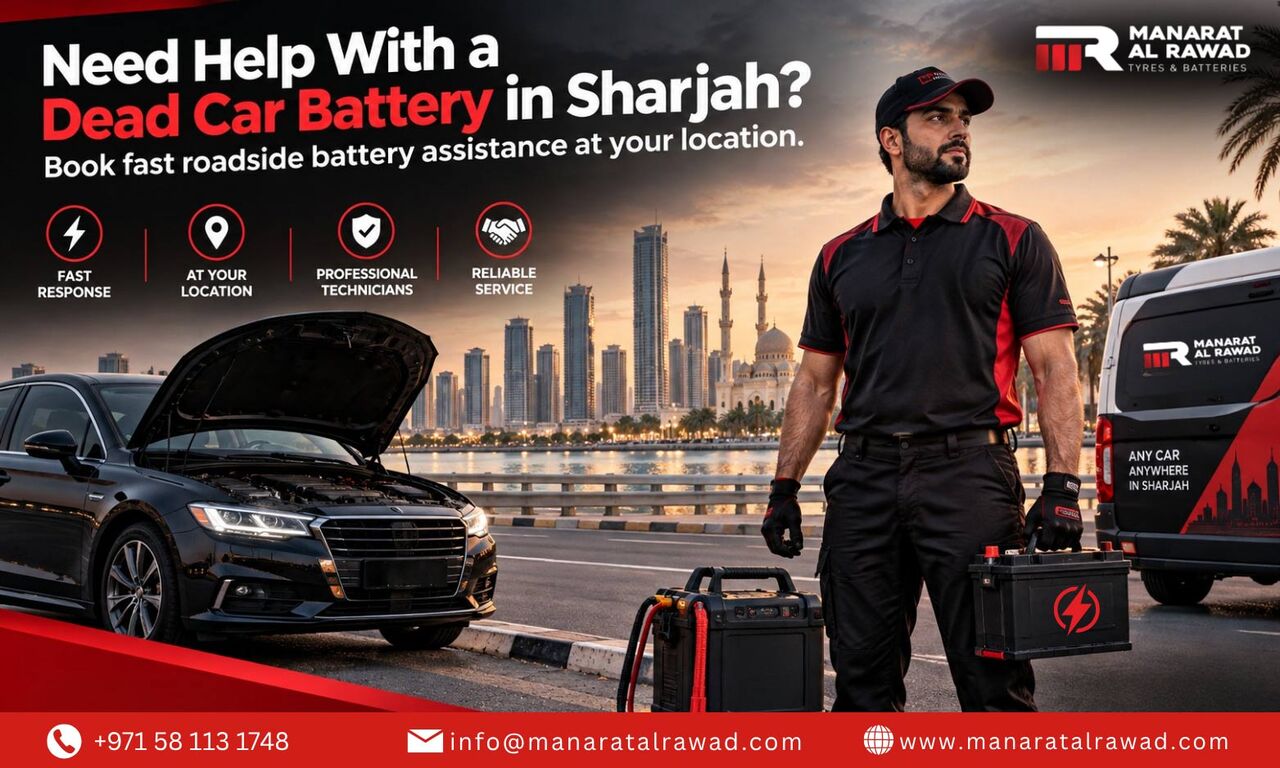 Sharjah, Automotive, Car Battery Jump Start And On-Site Battery Assistance In Sharjah.