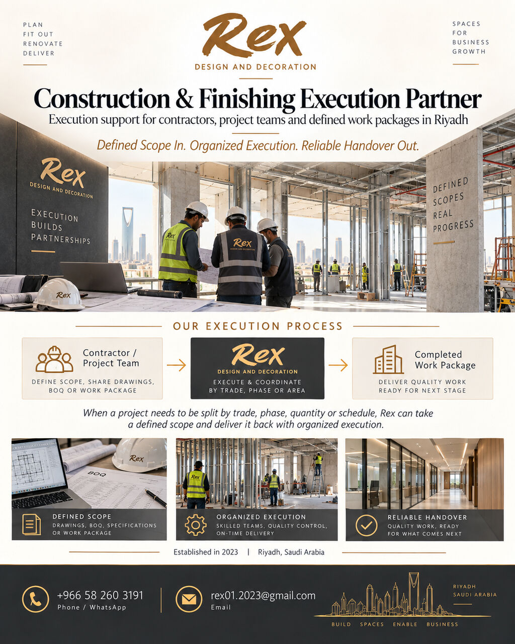 Riyadh, Interior Design, Construction & Finishing Execution Partner In Riyadh