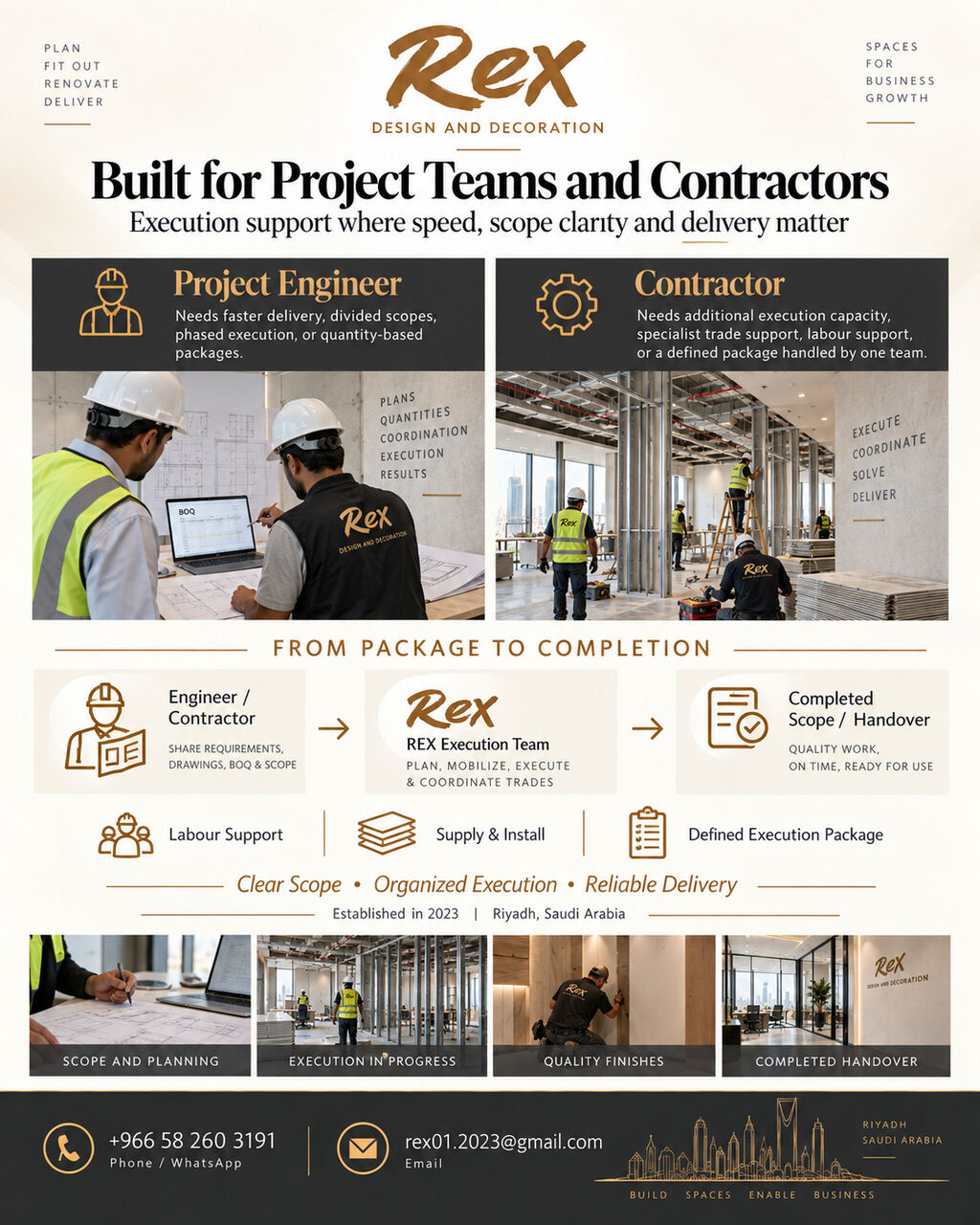Riyadh, Interior Design, Construction & Finishing Execution Partner In Riyadh