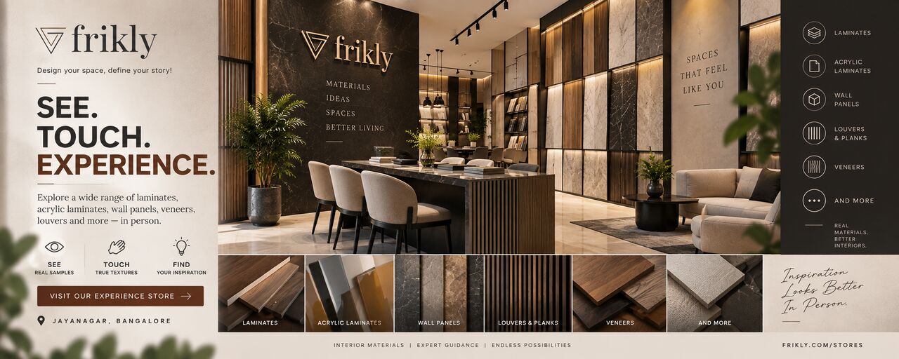 Bangalore, Materials, Frikly Experience Store For Interior Materials In Bangalore