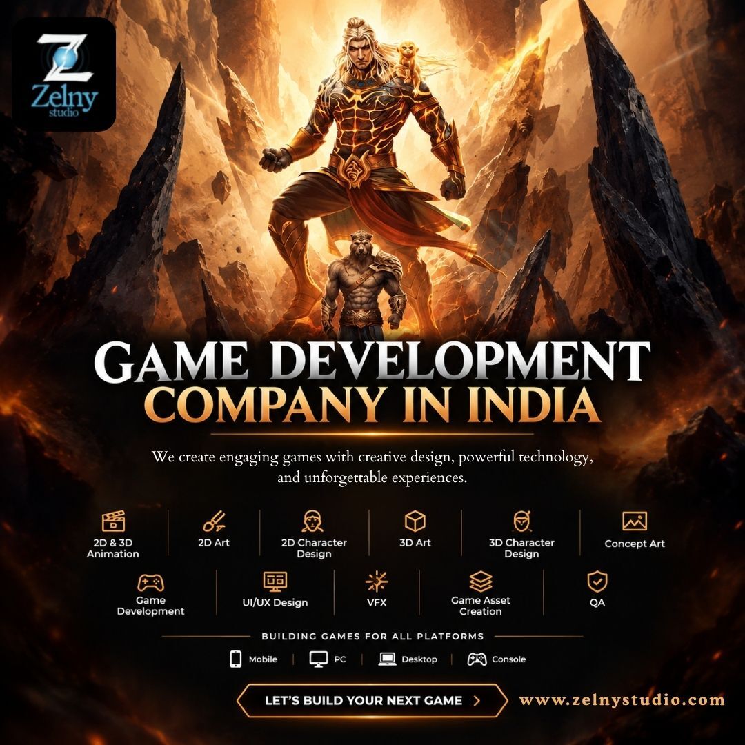 Bangalore, Creative, Game Development Company In India | Zelny Studio