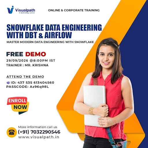 Hyderabad, Lessons Offered, Snowflake Data Engineering &ndash; Free Demo Session