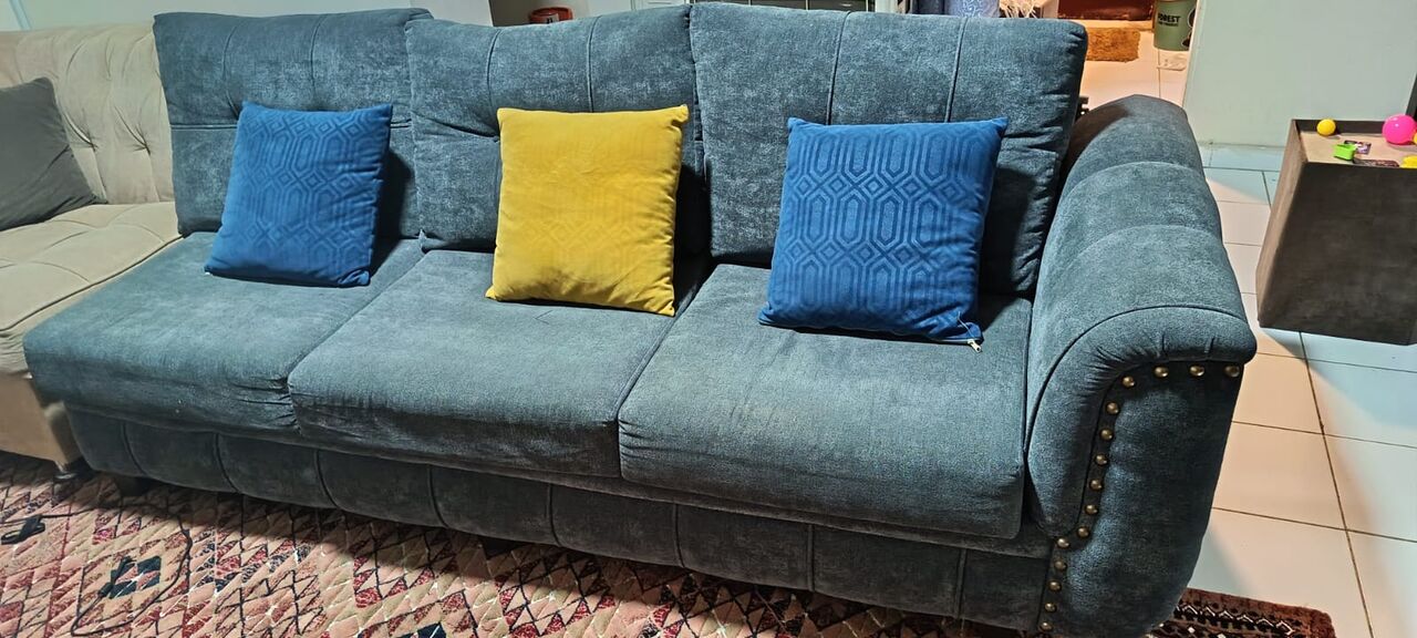 Al Khobar Al Shamalia, Furniture, SAR 1200,  Sofa Set 7 Seater Blue Colour