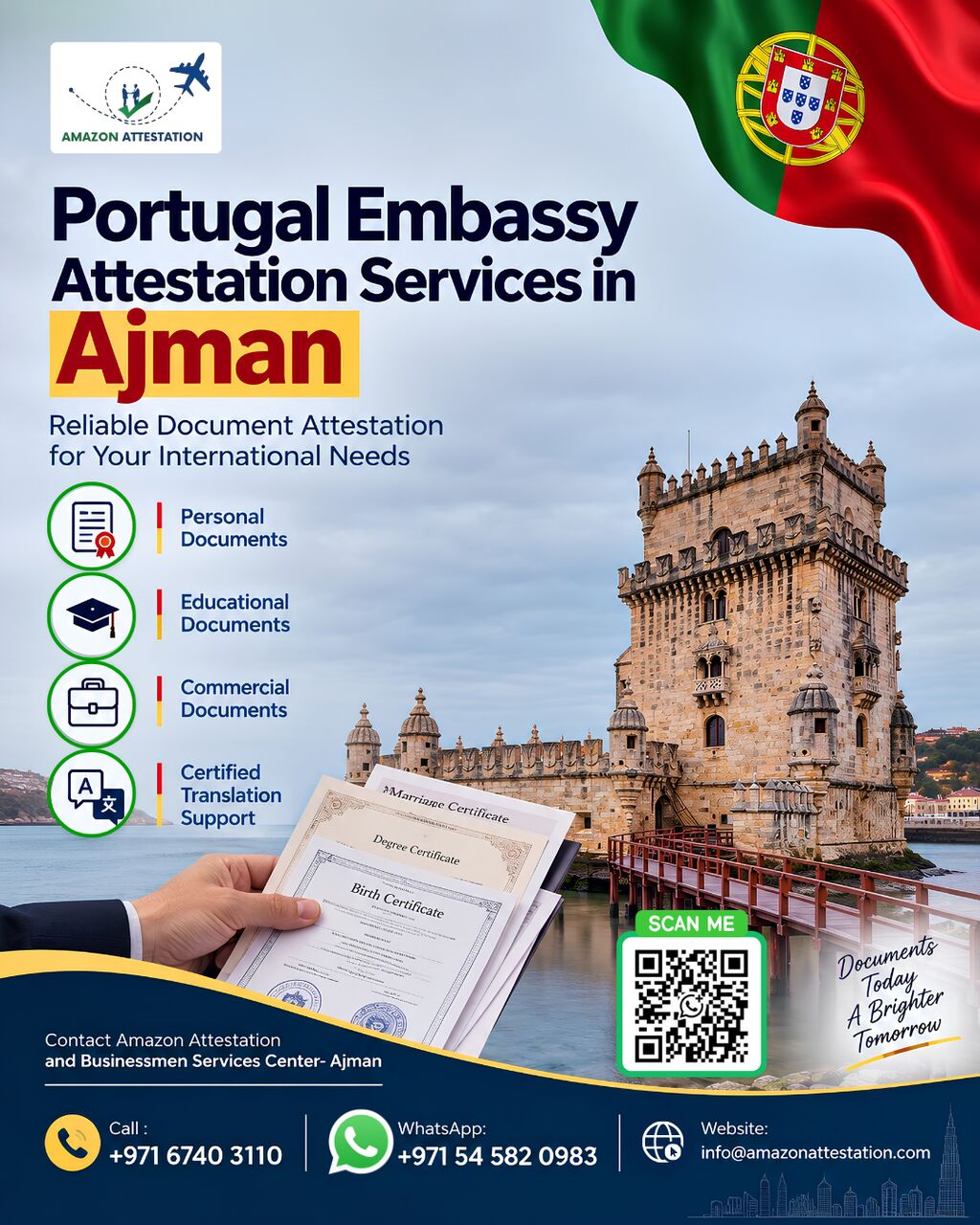 Ajman, Immigration, Portugal Embassy Attestation Services In Ajman