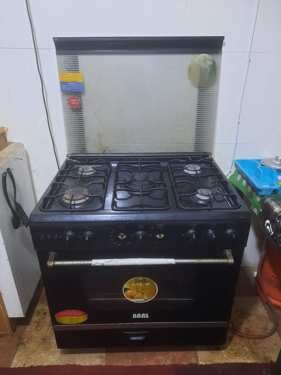 Al Aziziyah, Appliances, SAR 400,  5 Burner Gas Cooker With Oven ( Haas Brand )
