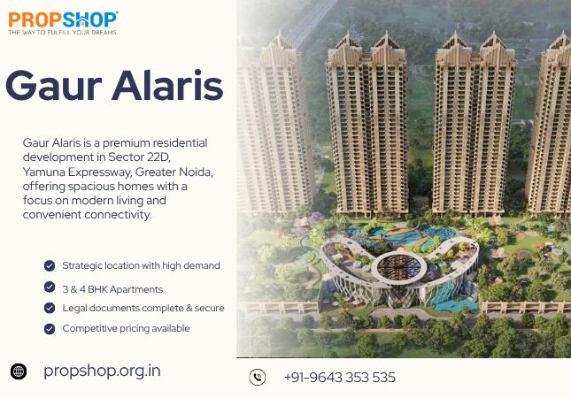 Greater Noida, Real Estate, 3 BHK Apartments At Gaur Alaris : Spacious Homes In Greater Noida