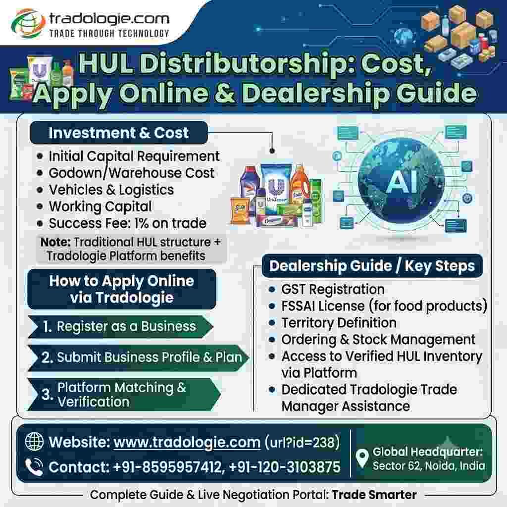 Lucknow, Food, INR 25,  HUL Distributorship: Cost, Apply Online & Dealership Guide