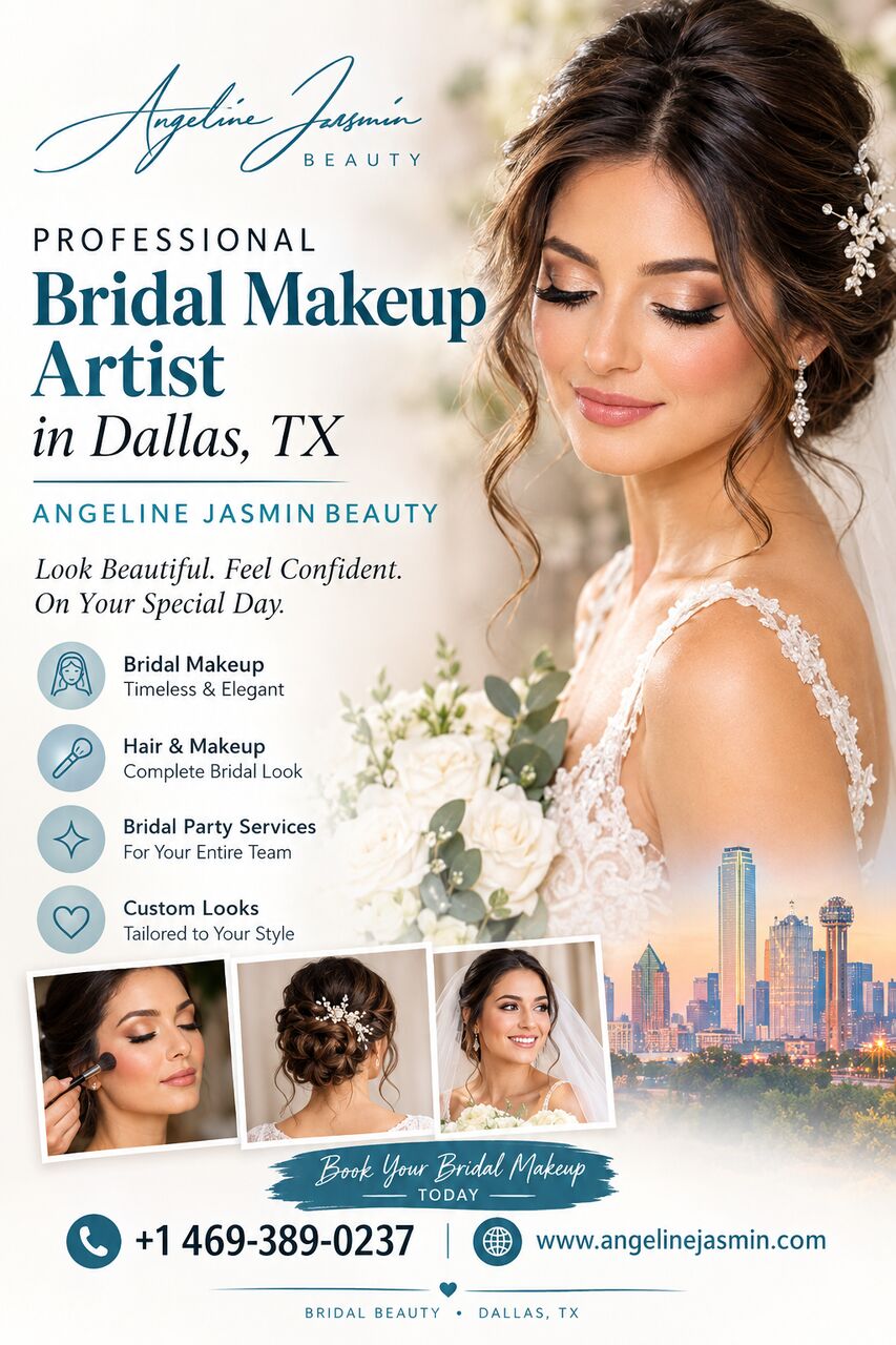 Dallas, Beautician, Professional Bridal Makeup Artist In Dallas, TX &ndash; Angeline Jasmin Beauty