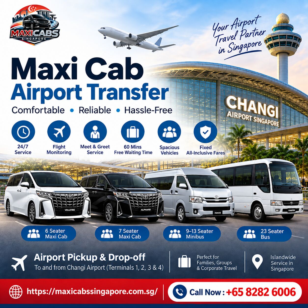 Singapore, Travel, Affordable Maxi Cab Airport Transfer For Groups In Singapore