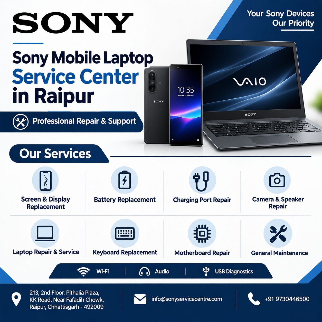 Mumbai, Appliance Repair, Sony Mobile Laptop Service Center In Raipur