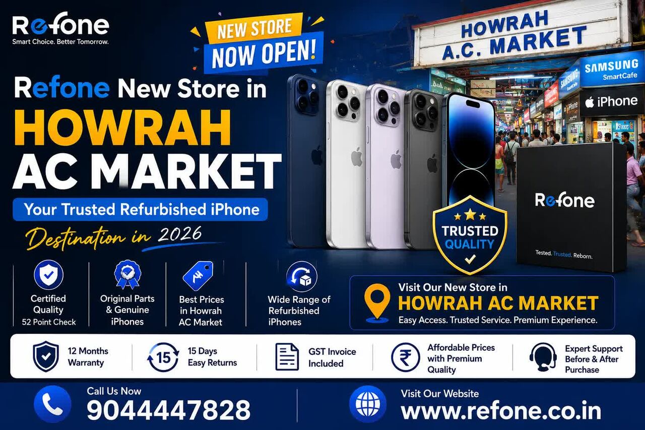 Kolkata, Business, Refone &ndash; Refurbished IPhone Store In Howrah AC Market Kolkata