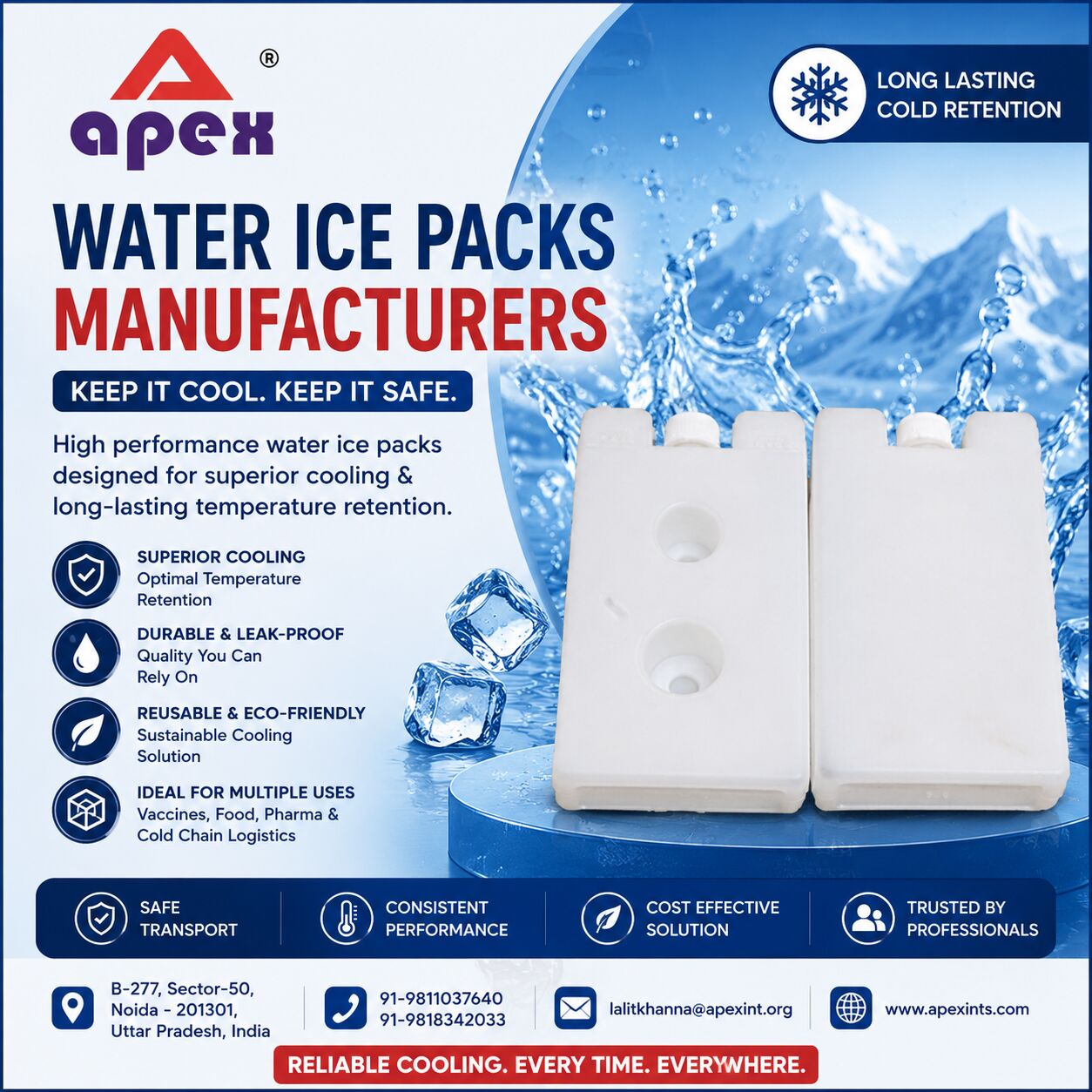 Noida, Business, Water Ice Packs Manufacturers