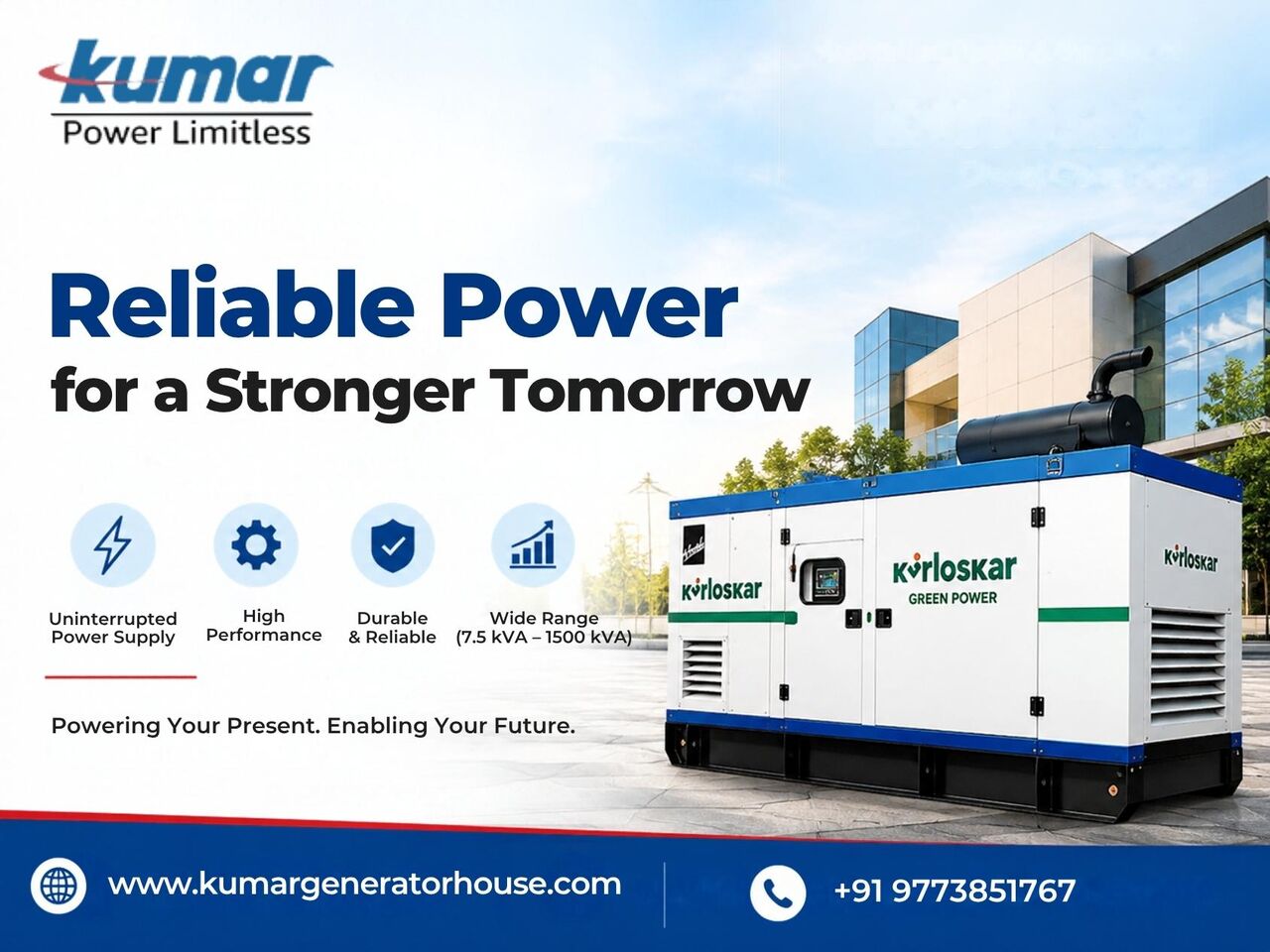 New Delhi, Industrial Machinery, Choose Kirloskar Diesel Generators For Uninterrupted Power