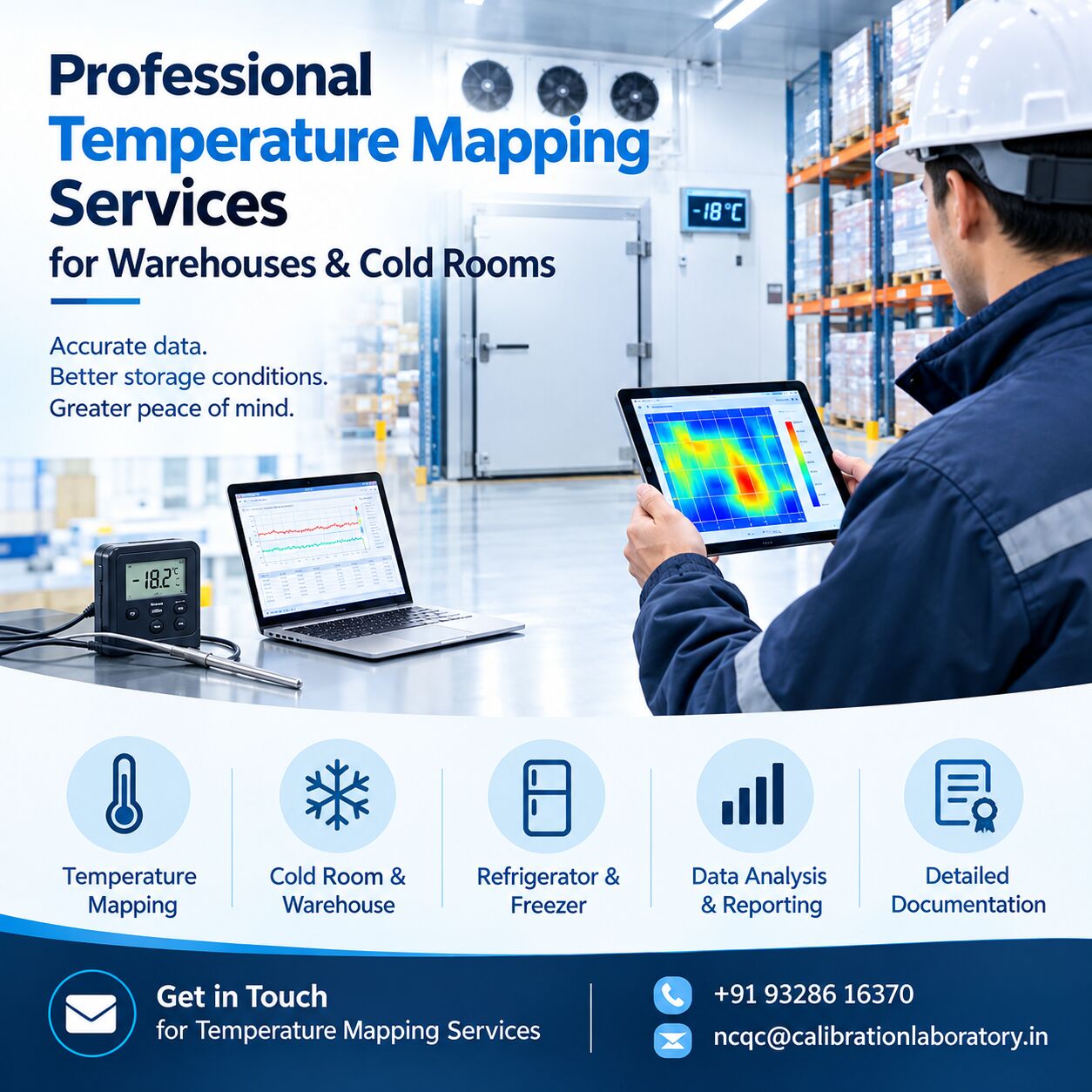 Ahmedabad, Business, Professional Temperature Mapping Services For Warehouses & Cold Rooms